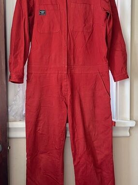 Wildfang DARK ORANGE Utility Jumpsuit